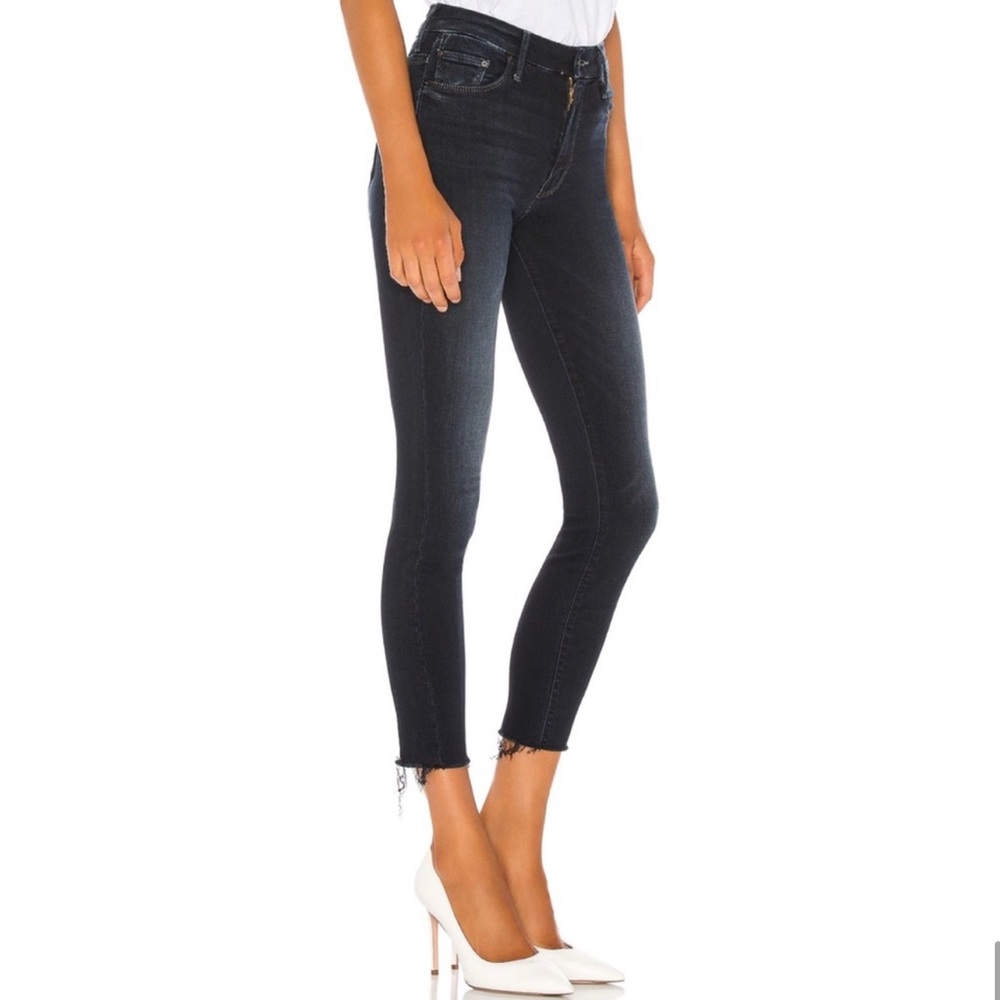 MOTHER High Waisted Looker Ankle Fray Skinny Jeans in Last Call